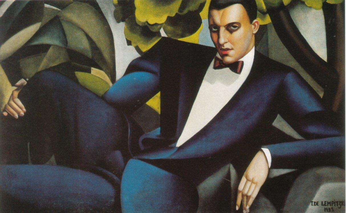 Porträt des Marquis d Afflito 1925 zeitgenössische Tamara de Lempicka Ölgemälde